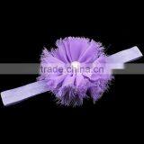 Chiffon Flower Headband With Pearl Beads for Kids Hair Accessories thumbnail-1