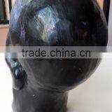 Hand Crafted Wooden Mask of Skull Wall Hanging Made In Nepal thumbnail-3