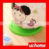 UCHOME 2016 New Colorful Button Shape Silicone Cup Mat/Coaster thumbnail-1