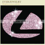 Hot Sales and High Grade Rhinestone Bling Crystal Car Logo Sticker Decal Design/AAA Crystal Car Steering Circle thumbnail-3
