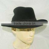 Black Color Wide Brim Men's Hats Wool Felt Hat With High Quality thumbnail-5
