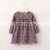 Baby Girls Dress New Fashion 2017 Spring Autumn Print Floral Sweet Little Princess Dress Cute Cotton Soft Kids Girls Dress thumbnail-2