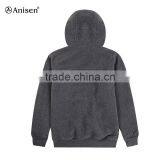Wholesale Oem Service Men Grey Fleece Jacket Hoodies Winter Jacket thumbnail-2