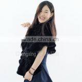 CX-B-M-58G Wholesale Fashionable Women Mink Fur Shawl And Stole thumbnail-3