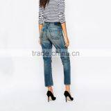 New Fashion High Waist Ripped Women Bulk Wholesale Jeans thumbnail-2