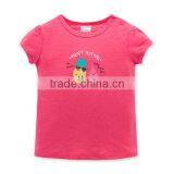 2017 Korean Style Baby Girls Clothing Short Sleeve Baby Shirt Organic Cotton Baby t Shirt thumbnail-2