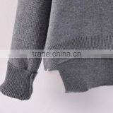 New Fashion Knitwear 12GG Pullover Grey Color Christmas Tree Sweater Designs for Women thumbnail-4