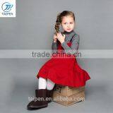 2017 Spring Children's Woven Suspender Dress Fashon Sleeveless Dress Back With Zipper Derigns For Girl thumbnail-2