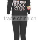 Women's Sporty Embellished Two Piece Active Set With Zip Up Jacket thumbnail-2