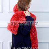 2016 New Fashion Autumn and Winter Womens Faux Raccon Fox Fur Collar Muffler Fur Scarf Faux Long Scarf Cape Winter Scarf thumbnail-5