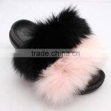 Myfur Mult Color Fur Slippers Fur Sandals Ladies Fox Fur Slippers Soft Indoor Slide Sandals thumbnail-5