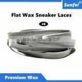 High Quality 10mm Wax Cotton Leather Shoelaces Perfect To Pair With Any Leather Sneakers To Give It A Luxurious Pop - Light Gray thumbnail-1