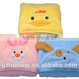 2016 New China Supplier Cute Hooded Baby Blanket thumbnail-1