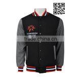 Custom Embroidery Fleece Baseball Jackets for Men thumbnail-3