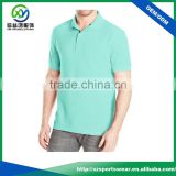 Mint Green color mens Dry fit material polo shirt with your logo