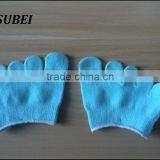 Light Green Women Half Feet Anti-slip Flower Pattern Grip Yaga Socks for Lady Pilates thumbnail-1