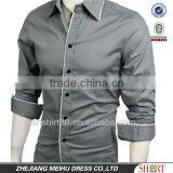 Long Sleeve Slim Fit Men Dress Shirt thumbnail-1