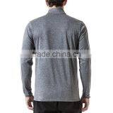Men Clothing Workout Sports Pullover Half Zip Cotton Fleece Sweatshirt thumbnail-2