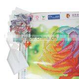 Handmade Multicolor Flower Pattern Embroidery Diamond Painting DIY Kit Cross Stitch For Living Room thumbnail-2