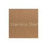 Red Copper Ti-coating No.4 Satin Finish Colored Stainless Steel Decoration Sheet thumbnail-1