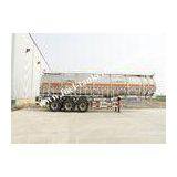 Cylindrical shape 50CBM fuel tanker trailer with 6mm Carbon steel end plate