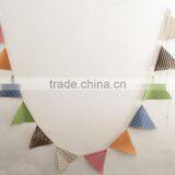 2017 Wholesale Banner Fabric Bunting Kid's Birthday Party Decoration Supplies Garland Home Decoration Flags thumbnail-4