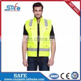 Cheap factory price reflective hi vis safety yellow fluorescent jacket