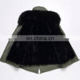 2016 Hot Sale Children Clothing Latest Korean Style Kids Coat With Raccoon Fur Hood and Rabbit Fur Lining thumbnail-3