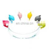 Shark Party Dedicated Suction Cup Wine Glass Silicone Label Rubber Wine Glasses Recognizer