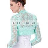 Belle Poque Womens Long Sleeve Cropped Black Lace Shrug Bolero BP000339-1 thumbnail-3