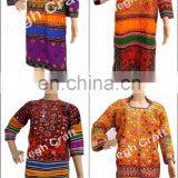 Afghani Embroidered Tunic -Balochi Afghan Tunic- Afghani Mirror Work Tunic -Vintage Tunic Tops-Tribes Costumes Kurta Tunic