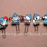 Creative Custom Design Soft Pvc Plastic Book Marks, Rubber Bookmark for Kids