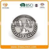Wholesale Metal Coin Custom Logo Double Sides Antique Challenge Coin With Gold Plated thumbnail-1