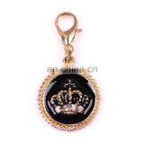 Metal Enamel Bottle Keychain Lobster Clasps Keyring With Colorful Crystal Coke Keychain for Bag Accessories thumbnail-2