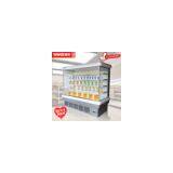 Yakq 3-meter Commercial Vertical Freezer, Fruit, Vegetable, Milk, Beverage, Air-cooled Air Curtain Display Freezer Fruit Fresh-keeping Cabinet thumbnail-5