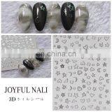 JOYFUL 317-318 Moon And Star Nail Stickers Gilding Nail Decals Japanese Strap Glue Nail Stickers thumbnail-4