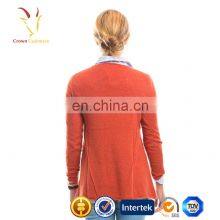 Корейский стиль. Женский вязаный пуловер из кашемерной шерсти с открытым вырезом на груди thumbnail-3