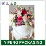 Luxury Fancy Material Decorative Top Quality Custom Logo Round Flower Gift Box