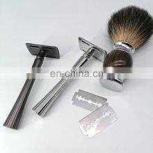 Wholesale Hot Selling Classical Men Personal Use Alloy Matte Gold Shaving Safety Razors thumbnail-4