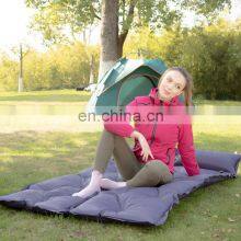 Factory Supply Outdoor Inflatable Light Blue Sleeping Mattress Camping Sleeping Pad thumbnail-3