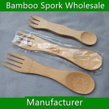 Bamboo Spork Wholesale Bamboo Wood Spork With Logo Cheap Sale From China thumbnail-1