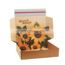 Custom Small Blue Purple Black Kraft Corrugated Mail Box Luxury Jewelry Eyelash Shipping Box With Logo