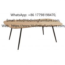 MDF coffee table with black legs