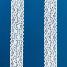 Wholesale Lace Trim Flower Elastic Lace Ribbons for Craft Gift Package Decoration Wedding Headbands thumbnail-2