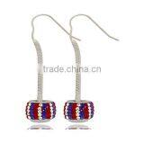 Fancy Enamel Crystal Ball Drop Earrings in Wholesale From Shenzhen thumbnail-4