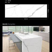 Popular Design Dining Room Decoration Foshan 800*2620*15mm Glossy Glazed Surface Sintered Stone thumbnail-4