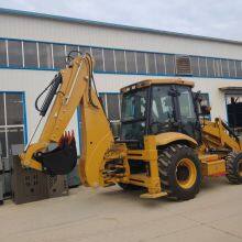 Luxury 420F, Folks! The Backhoe Loader is Equipped With an Optional 4-in-1 Bucket and Hydraulic Breaker - Produced by Shandong Luzhuang. thumbnail-4