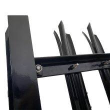 D/w Section Palisade Perimeter Fencing für das Vereinigte Königreich, Taufeuerverzinkter Stahlzaun, Metallpalisaden, Euro-Schwarze Zaunpanels thumbnail-3