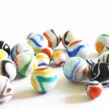 Wholesale Glass Beads Marbles 16mm 25mm Colorful Glass Beads Fishbowl Decorative Beads Craft Ball thumbnail-4