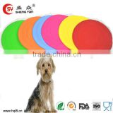 2014 newest hot selling soft rubber dog toy silicon dog frisbee
